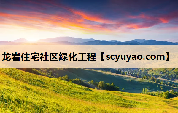 龙岩住宅社区绿化工程
